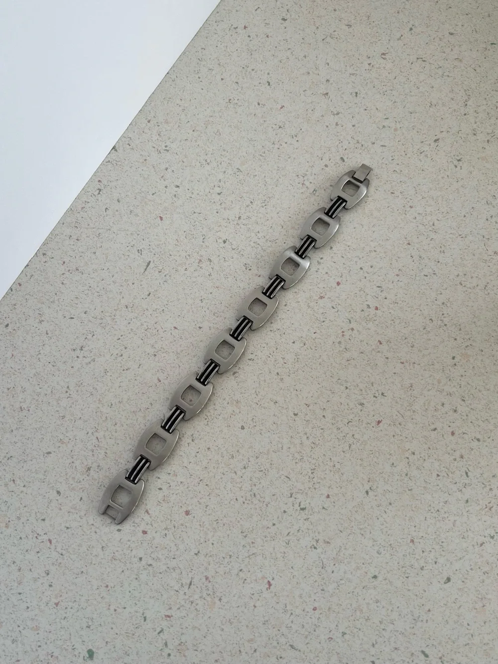 Men’s 8.5” Stainless Steel Heavy Link Bracelet